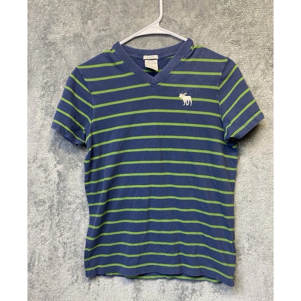 Abercrombie Kids Boys XL V-Neck Muscle Striped Tee